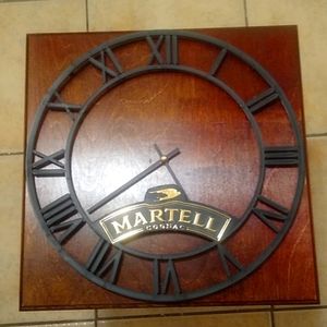 Martell Cognac Bar Clock